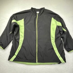 JMS Just My Size Women's 22W/24W Plus Size Windbreaker Jacket Workout Running